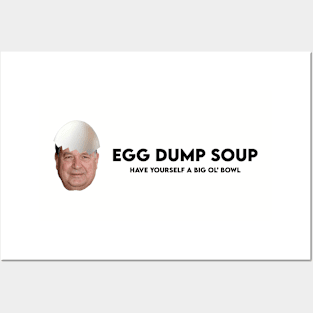 Egg Dump Soup Logo - Black Text Posters and Art